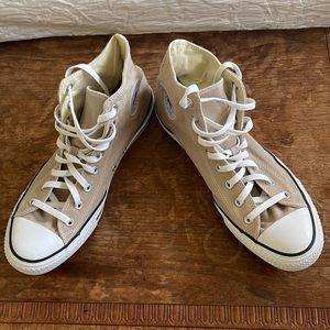 Converse All Stars High Top Khaki Tan Cream Size 12